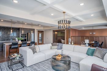 Lounge with entertaining kitchen